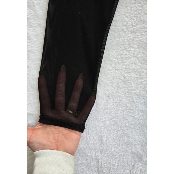 Blue and black Mesh Athletic leggings/ sz small - Picture 8 of 8